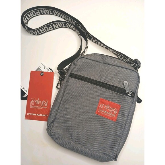 Manhattan Portage Handbags - Manhattan Portage City Lights Zippered Shoulder/ Belt Bag GREY  $45 Retail NWT